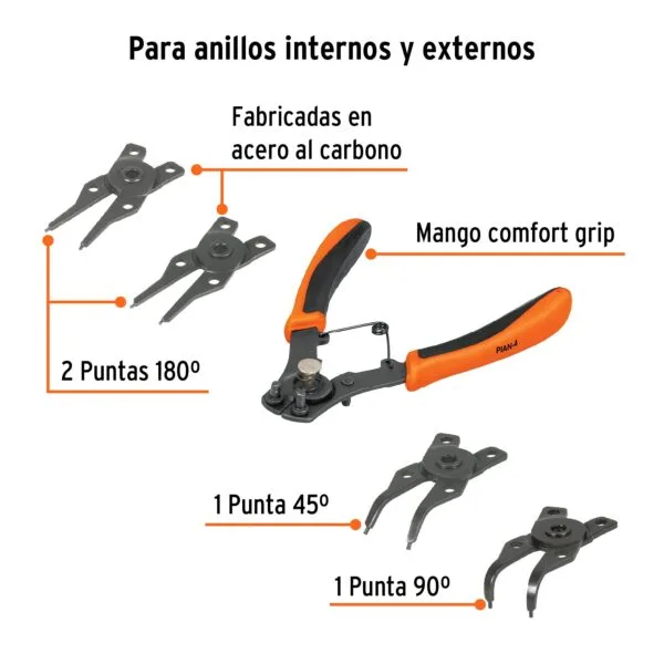Pinza para anillos de retención 6' - Image 7